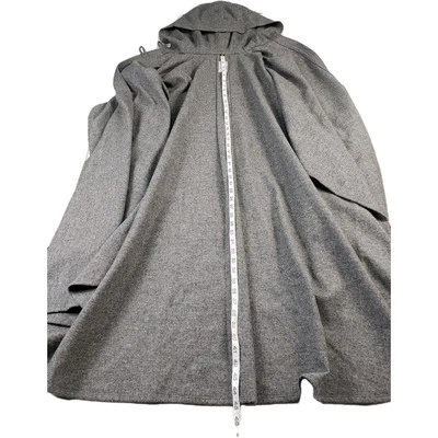 Vintage Texas Body Hangings Long Wool Hooded Cloak Cape Grey Oversized  - Image 1 of 4