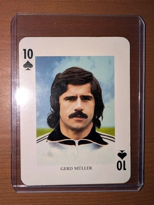Rare Gerd Muller 70s playing card - Image 1 of 2