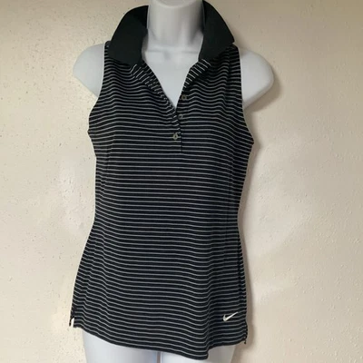 Nike Shirt Women's Size Small Dri-Fit Golf Sleeveless Black Foto 1 de 4