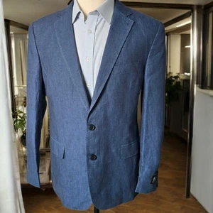 New Joseph Abboud Linen Blazer 46r Slim Joe Casual Linen Blazer Dual Vent - Picture 1 of 24