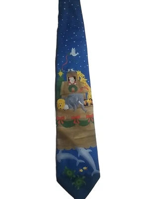 Corbata de cuello vintage de vitral hecha a mano de Navidad Foto 1 de 4