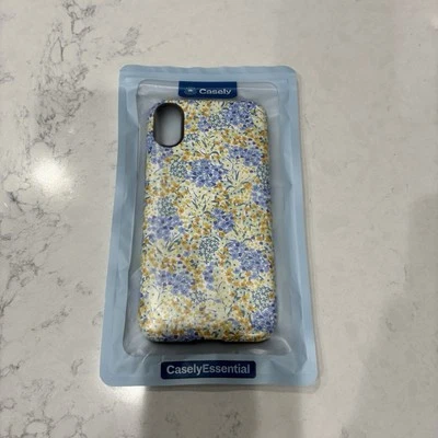 New Unopened Casely Essentials iPhone XS Blue Yellow Flowers Cottage Core Pretty - Image 1 of 3
