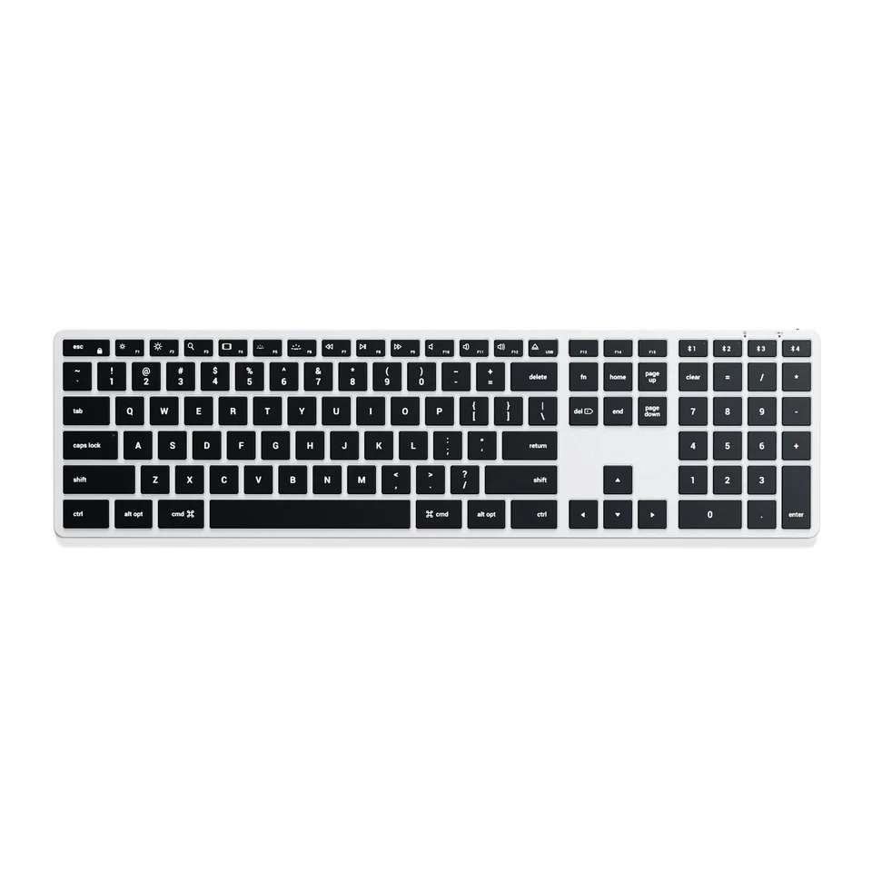 Slim X3 Bluetooth Backlit Keyboard for Mac, Illuminated Keys & Multi-Device S... - Image 1 of 4