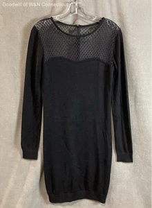 Diane Von Furstenberg Women's Black Long Sleeve Knee Length Dress Size S Regular - Picture 1 of 8