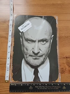 Phil Collins 8x12 Metal Sign - Picture 1 of 7
