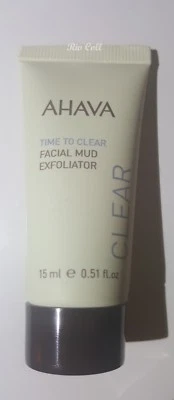 NEW Ahava Time to Clear Facial Mud Exfoliator SEALED .51 oz/ 15ml  - Image 1 of 2