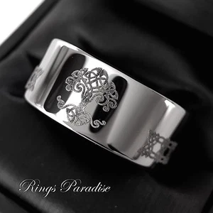 Lebensbaum Keltischer Ehering Liebesknoten Ring Herren Damen Keltische Iris Ring - Bild 1 von 7