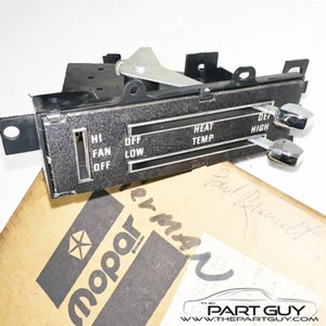NOS 73-74 Charger B-Body 73-76 A-Body HEATER CONTROL No-AC Temperature HEAT 75 - Picture 1 of 7