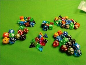 Polyhedral Dungeons & Dragons / RPG Dice Mixed Lot - 81 Pieces