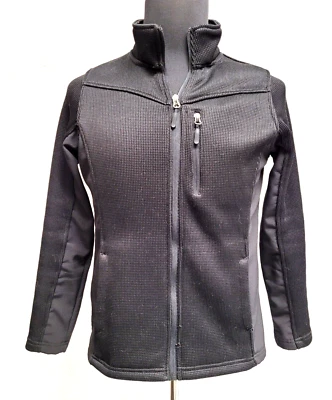 Chaqueta forrada de vellón Faded Glory (M 8/10) negra con cremallera completa. Bolsillo con cremallera. Foto 1 de 4