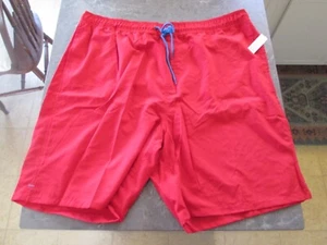 Old Navy Men's Board Shorts Swim Trunks Red XXXL Big & Tall Brand New w/ Tags - Picture 1 of 2