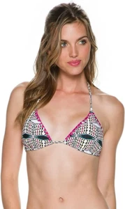 Volcom Women's Nomand Tide Bandeau Triangle Top Swimwear, White, Size XLarge - Picture 1 of 4