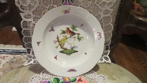 Plato redondo para servir Herend Rothschild Bird pintado a mano 9 6/8" - Imagen 1 de 6