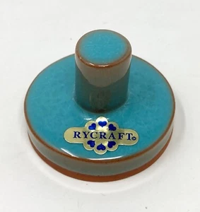 Rycraft Cookie Stamp Christmas Holly Terra Cotta 2” Round Handle - Picture 1 of 2