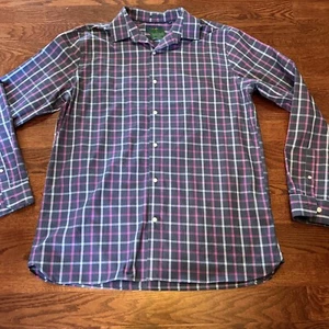 New Fairlane Stitch Fix Men's Long Sleeve Plaid Button Dress Shirt Size XL Tall - Picture 1 of 10