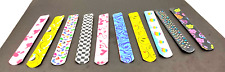 10-Indivdual Wristband Slap Bracelets Party Gifts Emoji, Hearts And various Prin