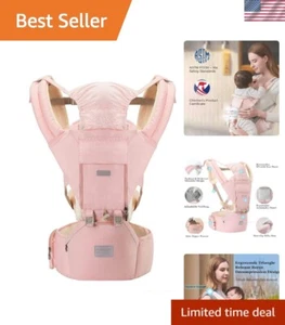 Stylish Baby Carrier with Hip Seat - Adjustable Comfort for Newborns to Toddlers - Picture 1 of 11