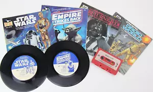 Vintage STAR WARS Read-Along Books, Records & Tape. Empire, Jedi, Droid World. - Picture 1 of 15