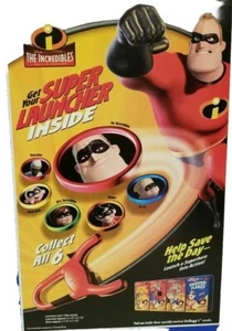 Kellogg's 2004 Disney Pixar The Incredibles 3" Super Disc Launchers Complete Set - Picture 1 of 12