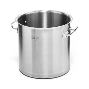 Stock Pot 98L Top Grade Thick Stainless Steel Deep Cooking Soup Stockpot 18/10 - Picture 1 of 10
