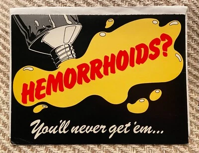 Vintage You're an A-Hole Hemorrhoid Greeting Card - Rockshots - Gag Gift Funny - Image 1 of 4
