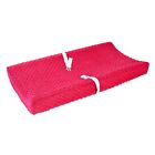 Carter's Embossed Changing Pad Cover, Solid Hot Pink , One Size