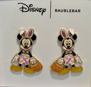 Pendientes colgantes móviles Disney Baublebar MICKEY MOUSE cristal CONEJITO DE PASCUA NUEVOS °O° - Imagen 1 de 8
