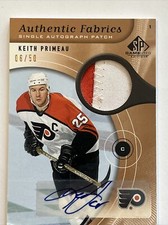2005 SP Game Used Edition Authentic Fabrics /50 Keith Primeau #AAP-KP Patch Auto