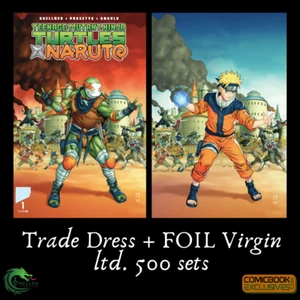 TMNT Naruto #1 Exclusive Variant Set /500 Virgin Foil + Trade Dress RAYMOND GAY - Picture 1 of 1
