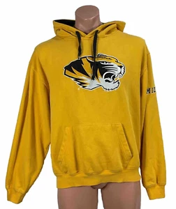 Missouri Tigers Mizzou Hoodie Mens XL Pullover Golden Yellow Stadium Athletics - Picture 1 of 10