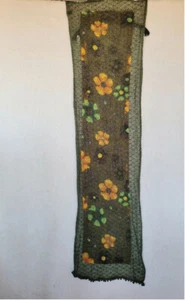 Green Floral Sunflower Table Runner 63 inches - Picture 1 of 5