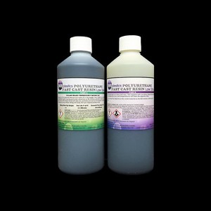 Black Fast Cast Polyurethane Liquid Plastic Casting Resin 1kg Kit