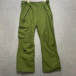 THE NORTH FACE HyVent Snowboard Pants Mens S Green Insulated Waterproof Trousers - Picture 1 of 9
