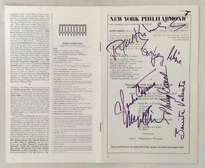 Lincoln Center ""New York Philharmonic"" - 1984 - firmato da Rafael Kubelik - Foto 1 di 2