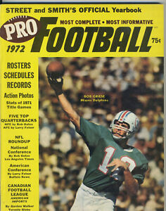 Bob Griese Street & Smith's Pro Football 1972 Yearbook Miami Dolphins HOF QB
