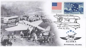 24-060, 2024, Alaska Airmail, Event Cover, Pictorial Postmark, APEX, Anchorage - Picture 1 of 1