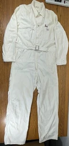 Nation-Alls Hercules White Coveralls 1950s West Texas State College RARE - Picture 1 of 18