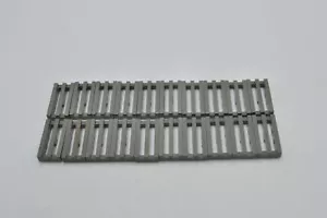LEGO 20 x Gitterfliese alt dunkelgrau Dark Gray Tile 1x2 Grille Groove 2412b - Bild 1 von 2