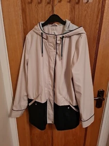 Abrigo chaqueta con capucha beige azul para mujer y mujer - Imagen 1 de 13