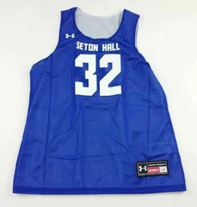 Under Armour Seton Hall Reversible Basketball Jersey Women's Large Blue UKJ190W - Picture 1 of 2