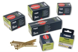 Tornillos de madera TORX con banda de rodadura de 5 mm x 70 mm TENZ ganadores del premio TENZ de alto rendimiento - Imagen 1 de 2
