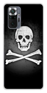 Coque en silicone imprimée compatible Xiaomi Redmi Note 10 Pro Drapeau Pirate - Picture 1 of 3