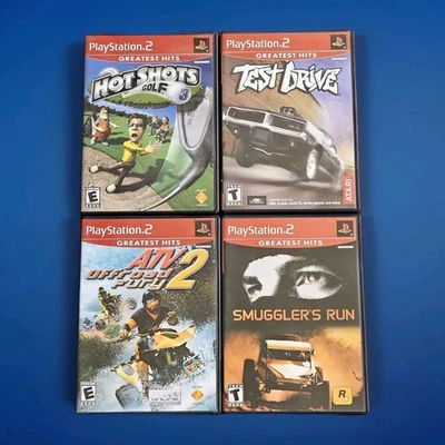 Lot of 4 Sports Auto Racing Golf PS2 Games Greatest Hits Playstation 2 All CIB - Image 1 of 4