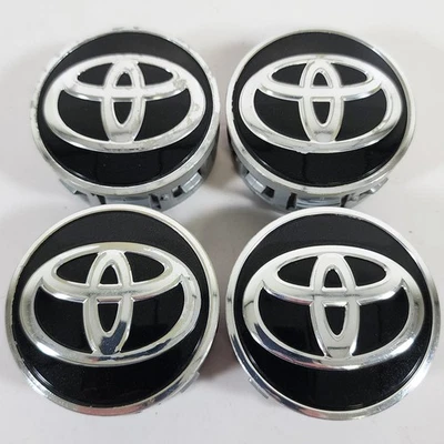👀 Juego de tapas centrales botones negros Toyota Corolla Prius Yaris 2 1/8" 42603-52170/4 Foto 1 de 4