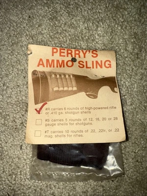 Rifle Perry’s Ammo Sling #R o culata 410 6 soporte redondo de colección nuevo en caja Foto 1 de 3