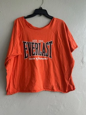 Camisa de Colección Everlast Para Hombre Naranja Músculo Boxeo Fitness Entrenamiento Corte XL Foto 1 de 4