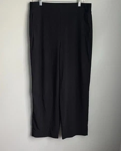 Athleta schwarz Brooklyn Heights hoher Bund weite Hose Pants Größe 14 - Bild 1 von 11