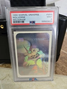 1990 Marvel Universe Holograms #MH4 Wolverine PSA 9 MINT Low POP! X-Men 🔥 - Picture 1 of 4