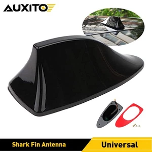 Shark Fin Antenna Universal Car AM FM Radio Aerial Signal Accessories Black O - Picture 1 of 12
