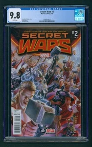 Secret Wars #2 (2015) CGC 9.8 White! 1st God Emperor Doom! Alex Ross Cover!!  - Picture 1 of 2